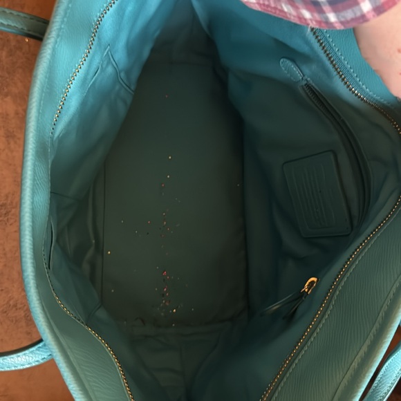 Teal Coach Tote - Picture 8 of 8